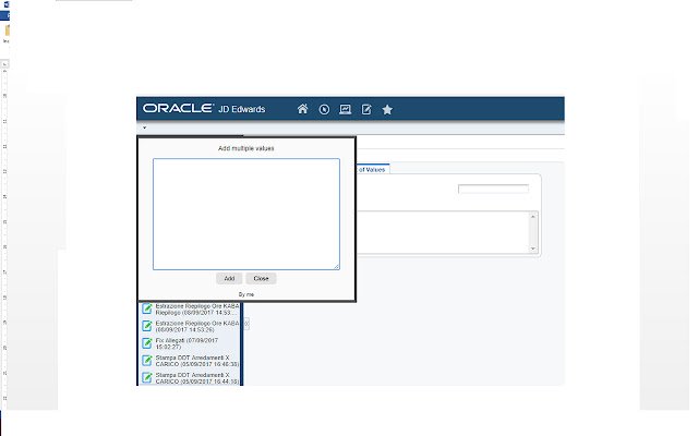 JDE Manage Multiple Value  from Chrome web store to be run with OffiDocs Chromium online