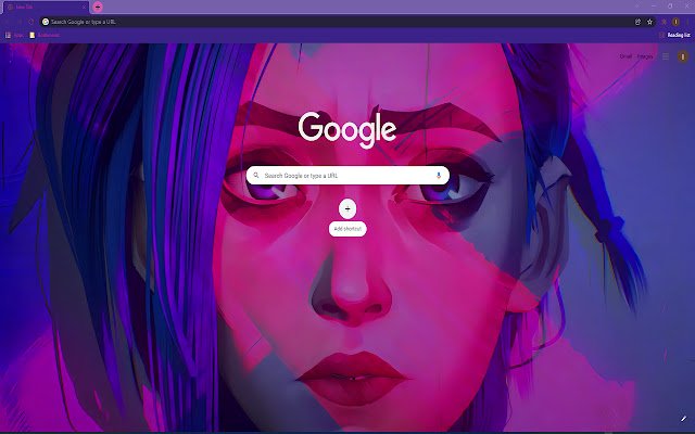 Jinx Arcane Wallpaper Theme  from Chrome web store to be run with OffiDocs Chromium online