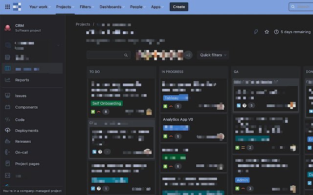 Jira Black Dark Mode из интернет-магазина Chrome будет работать с OffiDocs Chromium онлайн