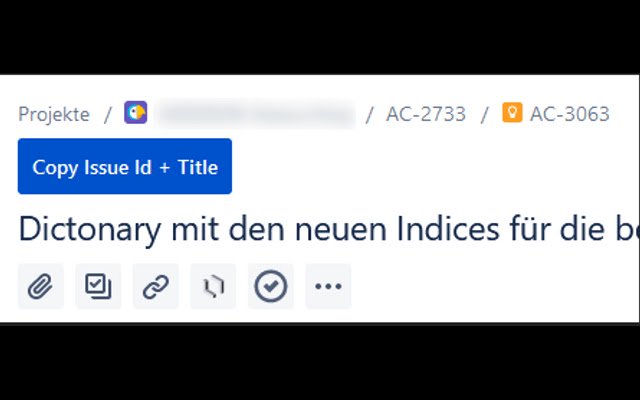 Jira Copy emite ID e título da loja on-line do Chrome para ser executado com OffiDocs Chromium online