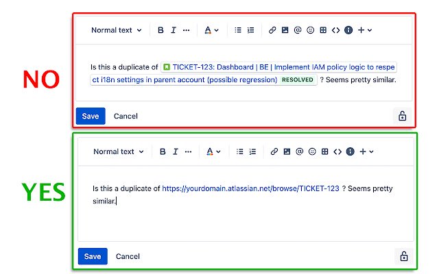 Jira Dumb Links از فروشگاه وب کروم برای اجرا با OffiDocs Chromium به صورت آنلاین