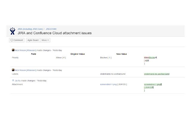 JIRA Issue Activity Diff  from Chrome web store to be run with OffiDocs Chromium online