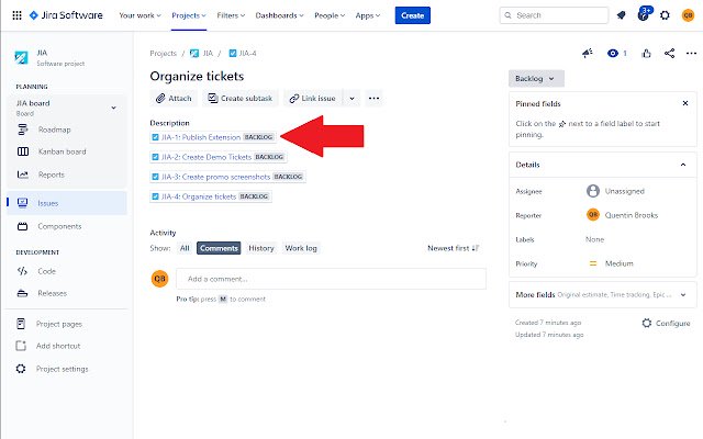 Jira Issue Assignee  from Chrome web store to be run with OffiDocs Chromium online