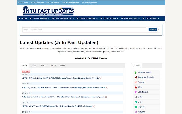 JNTU FAST UPDATES  from Chrome web store to be run with OffiDocs Chromium online