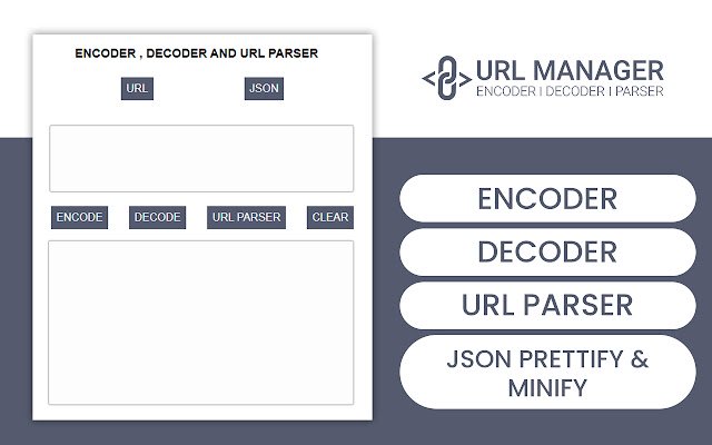 Chrome വെബ് സ്റ്റോറിൽ നിന്നുള്ള JSON ഫോർമാറ്റർ, വ്യൂവർ, URL എൻകോഡർ ടൂൾ എന്നിവ OffiDocs Chromium ഓൺലൈനിൽ പ്രവർത്തിക്കും