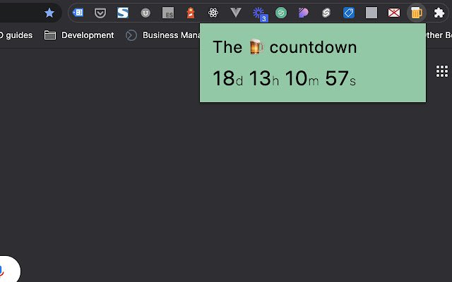 JSY Pub Opening Countdown  from Chrome web store to be run with OffiDocs Chromium online