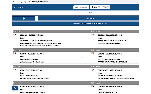JTE Pesquisa de Pauta  from Chrome web store to be run with OffiDocs Chromium online