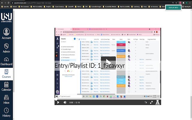 Kaltura Information  from Chrome web store to be run with OffiDocs Chromium online