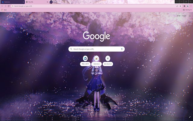 Kamisato Ayaka HD Theme  from Chrome web store to be run with OffiDocs Chromium online