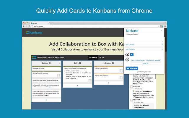 Kanbans for Box  from Chrome web store to be run with OffiDocs Chromium online