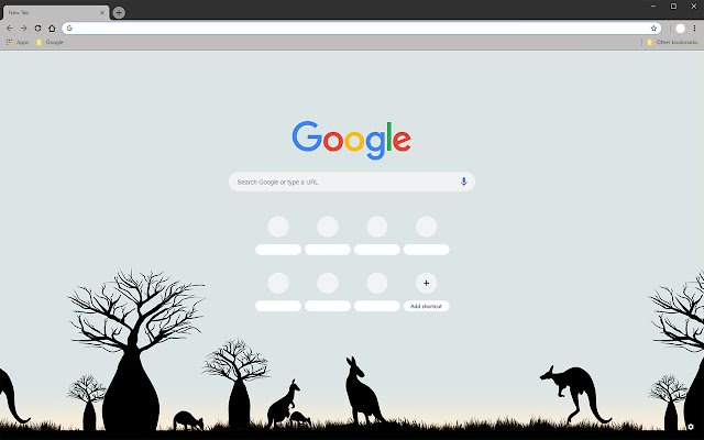 Kangaroos Silhouette  from Chrome web store to be run with OffiDocs Chromium online