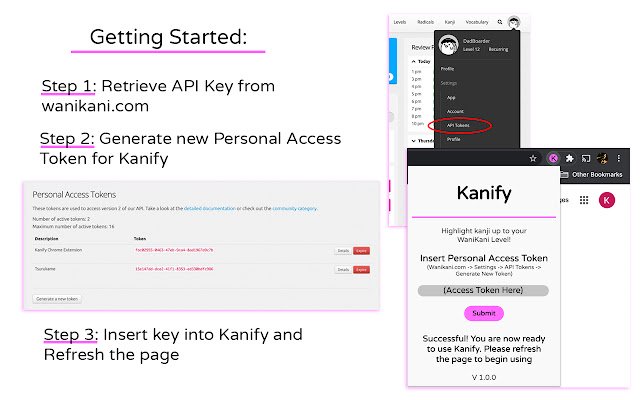 Kanify  from Chrome web store to be run with OffiDocs Chromium online