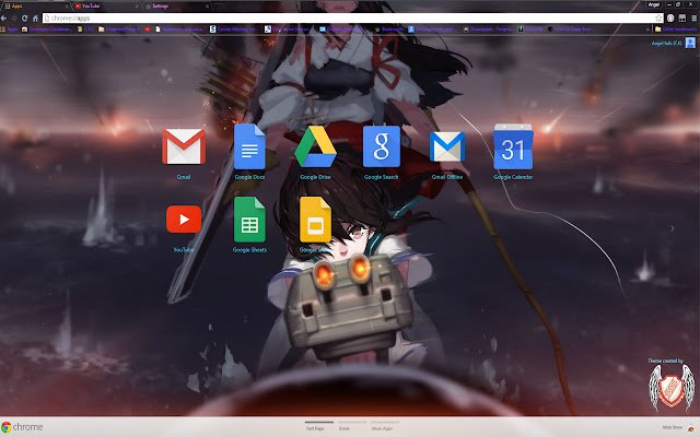 Kantai Theme 28 1600x900  from Chrome web store to be run with OffiDocs Chromium online