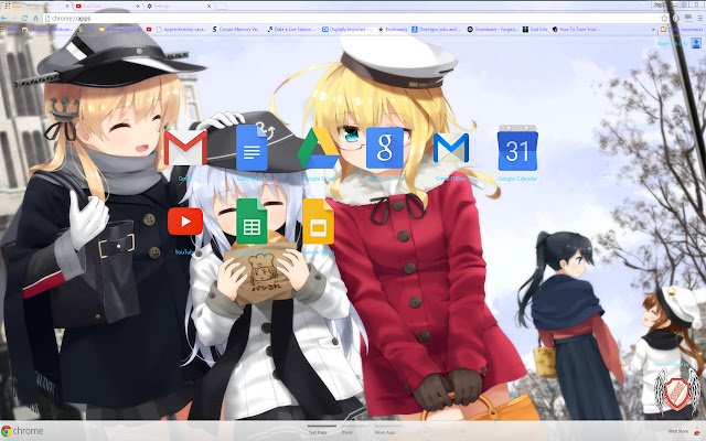 Kantai Theme 29 1920x1080  from Chrome web store to be run with OffiDocs Chromium online