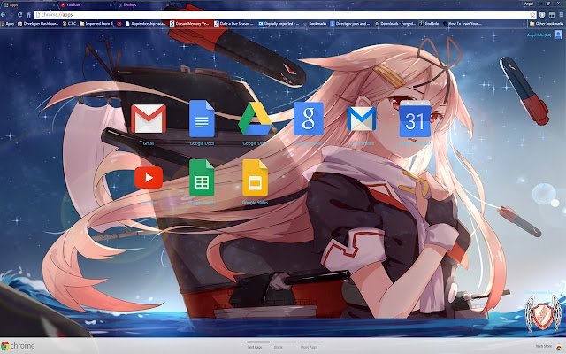 Kantai Theme 43 1366x768  from Chrome web store to be run with OffiDocs Chromium online