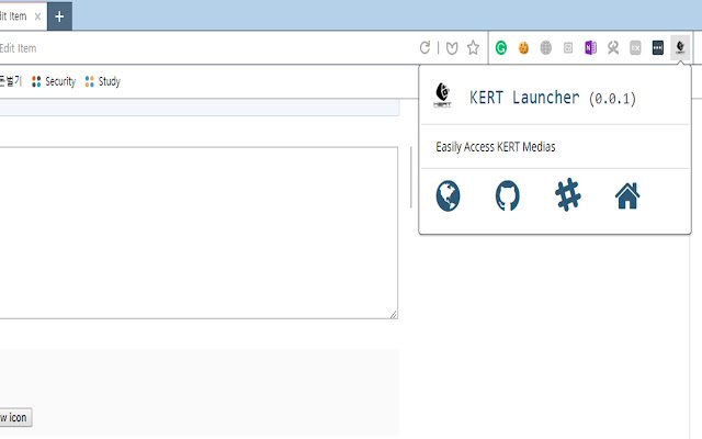 KERT Launcher  from Chrome web store to be run with OffiDocs Chromium online