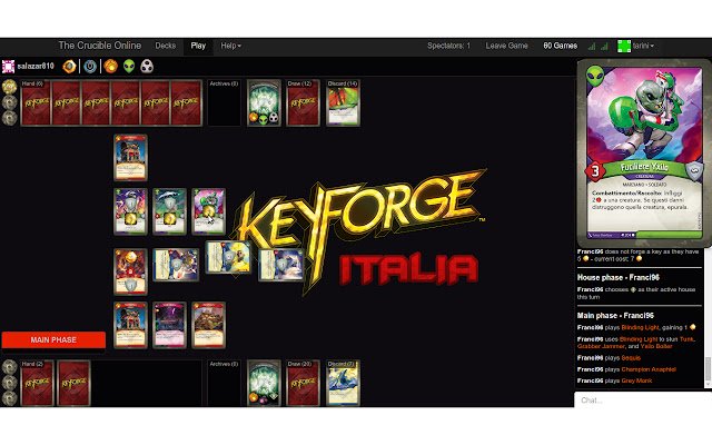 KeyForge Italia Crucible  from Chrome web store to be run with OffiDocs Chromium online