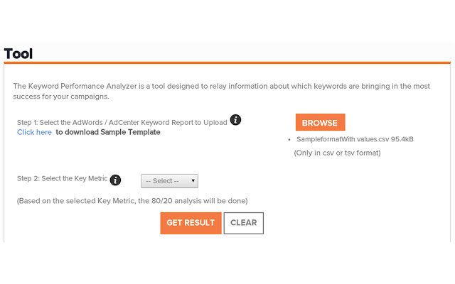 Keyword Performance Analyzer  from Chrome web store to be run with OffiDocs Chromium online