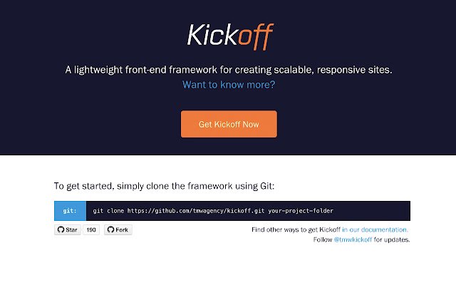 Kickoff documentation  from Chrome web store to be run with OffiDocs Chromium online