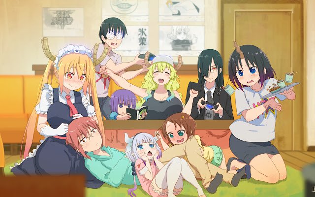 Kobayashi Maid 04 1920x1080 из интернет-магазина Chrome будет работать с OffiDocs Chromium онлайн