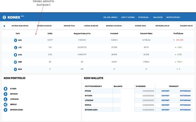 KoinFolio  from Chrome web store to be run with OffiDocs Chromium online