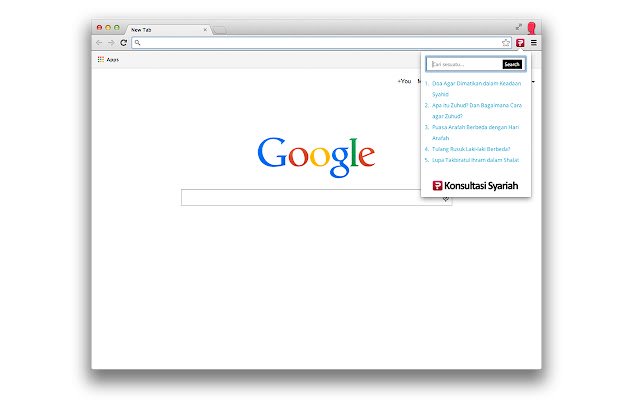 Konsultasi Syariah  from Chrome web store to be run with OffiDocs Chromium online