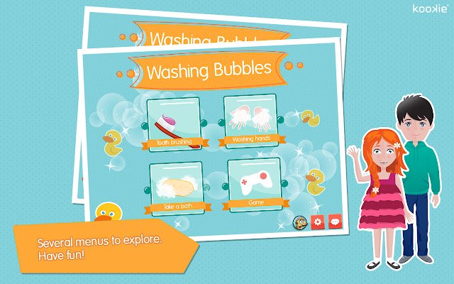 kookie Washing Bubbles  from Chrome web store to be run with OffiDocs Chromium online