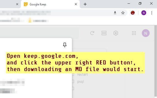 kp2md  from Chrome web store to be run with OffiDocs Chromium online