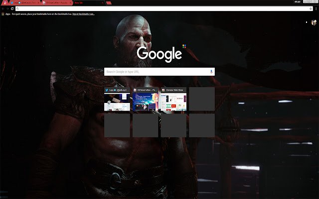 Kratos became the Father God of War 4 (2018)  from Chrome web store to be run with OffiDocs Chromium online