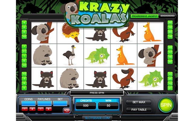 Krazy Koalas Pokie  from Chrome web store to be run with OffiDocs Chromium online