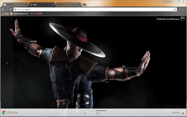 Kung Lao Mortal Kombat Gaming Theme  from Chrome web store to be run with OffiDocs Chromium online