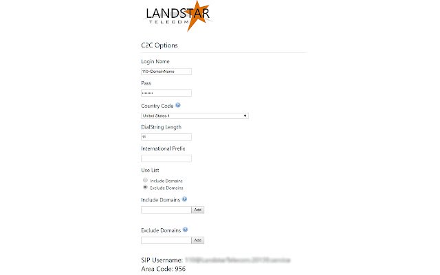 Landstar Telecom : לחץ להתקשר מחנות האינטרנט של Chrome להפעלה עם OffiDocs Chromium באינטרנט