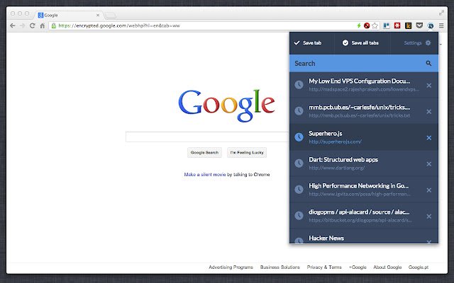 LaterTabs  from Chrome web store to be run with OffiDocs Chromium online