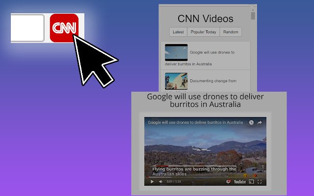 Latest CNN News Videos  from Chrome web store to be run with OffiDocs Chromium online