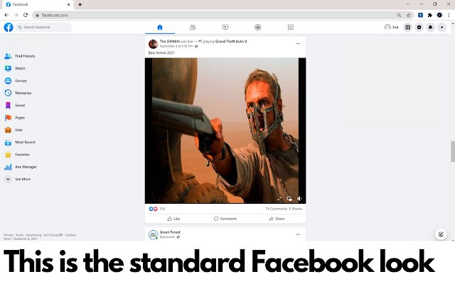 Chrome ウェブストアの Facebook™ 用ランチャーが OffiDocs Chromium オンラインで実行可能