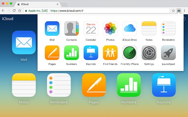 Launchpad for iCloud  from Chrome web store to be run with OffiDocs Chromium online