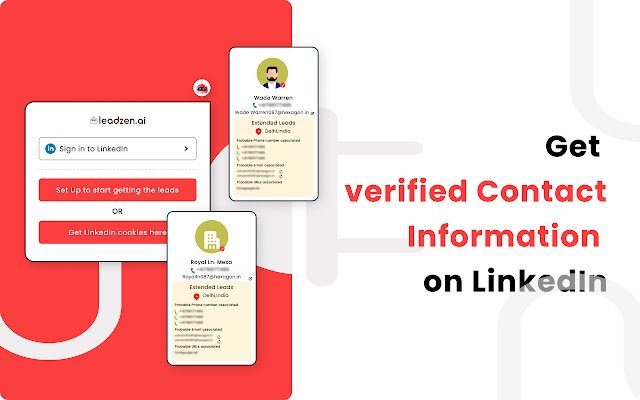 Leadzen.ai Get Verified and Accurate Leads  from Chrome web store to be run with OffiDocs Chromium online