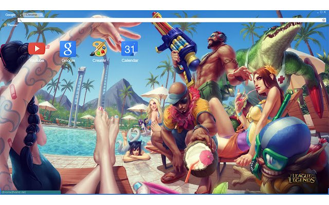 League of Legends Pool Party 1920x1080 dari toko web Chrome untuk dijalankan dengan OffiDocs Chromium online