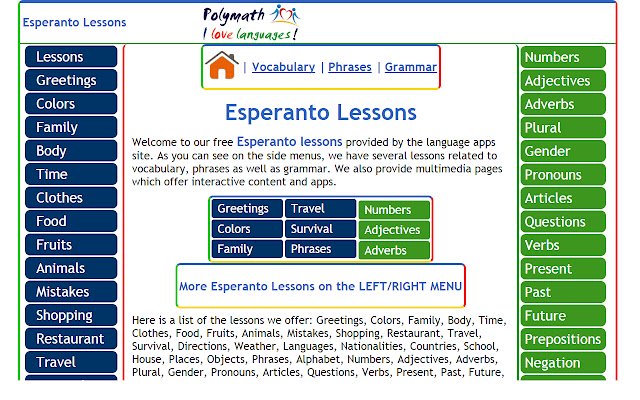 Learn Esperanto  from Chrome web store to be run with OffiDocs Chromium online