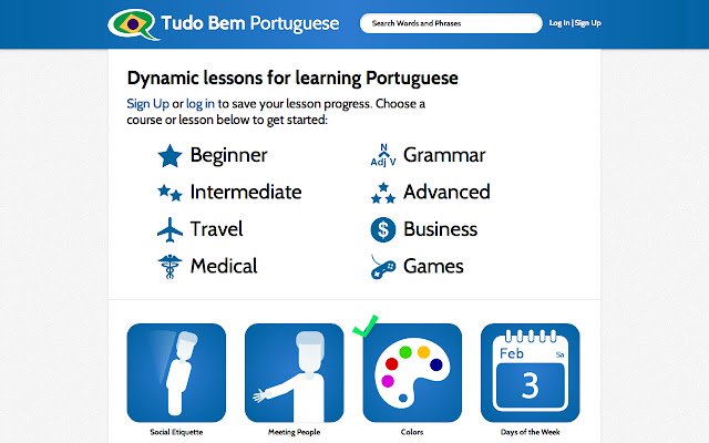 Learn Portuguese Tudo Bem  from Chrome web store to be run with OffiDocs Chromium online