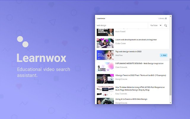 Learnwox  from Chrome web store to be run with OffiDocs Chromium online