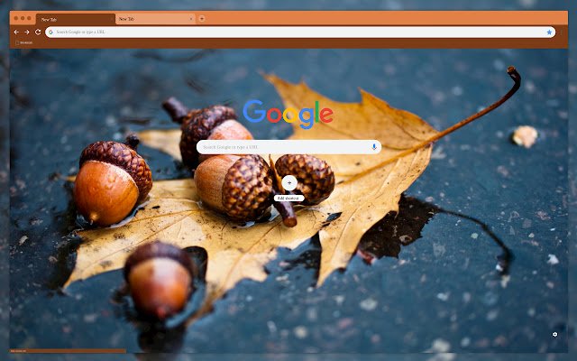 Leaves and acorns  from Chrome web store to be run with OffiDocs Chromium online