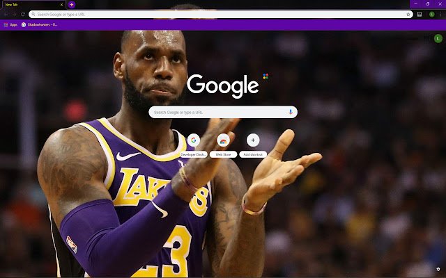 LeBron James Theme  from Chrome web store to be run with OffiDocs Chromium online