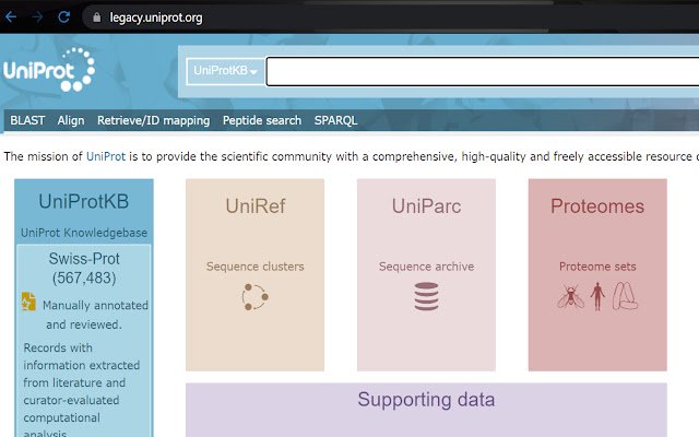 Starsze przekierowanie Uniprot ze sklepu internetowego Chrome do uruchomienia z OffiDocs Chromium online