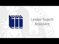 Leiden Search Assistant  from Chrome web store to be run with OffiDocs Chromium online