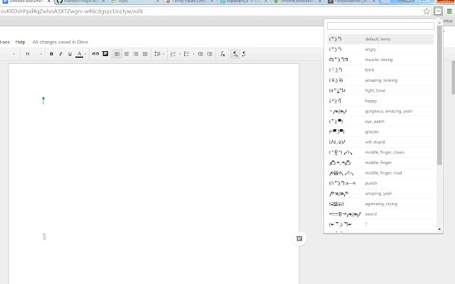 Lenny Faces Chrome Extension dal Chrome web store da eseguire con OffiDocs Chromium online