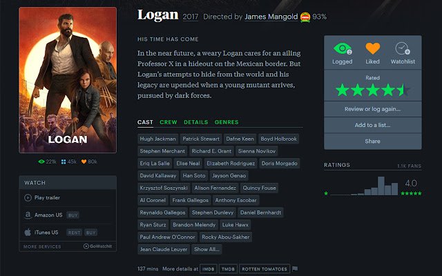 Надстройка Letterboxd Rotten Tomatoes из интернет-магазина Chrome будет работать с OffiDocs Chromium онлайн