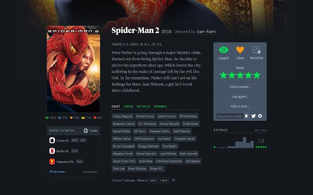 Letterboxd Top 2000  from Chrome web store to be run with OffiDocs Chromium online