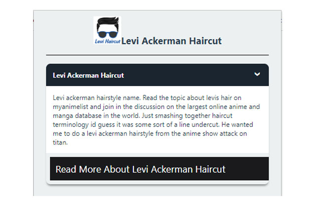 Levi Ackerman Haircutin Chrome with by OffiDocs
