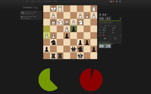 Đồng hồ hoạt hình LiChess từ cửa hàng Chrome trực tuyến sẽ chạy với OffiDocs Chrome trực tuyến